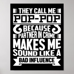 Poster Camisa engraçada do Papai Papai Dia dos Namorados