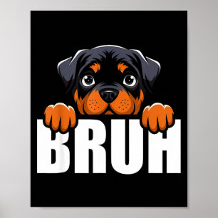 Poster Camisa engraçada do Rottweiler para homem amante d