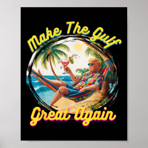 Poster Camisa engraçada do Trump Faça o Golfo Grande Trum