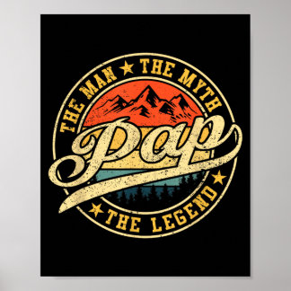 Poster Camisa engraçada Pap The One And Only The Legend