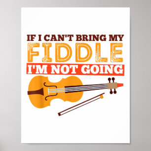 Poster Camisa Engraçada, se não puder trazer minha charad