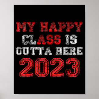Poster Camisa engraçada turma feliz acabou 2023