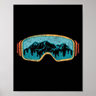 Poster Camisa Esportiva De Inverno De Esqui Para Homens N