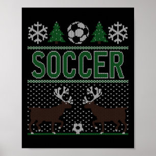 Poster Camisa Feia de Natal Futebol