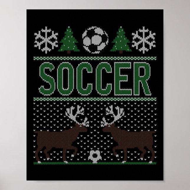 Poster Camisa Feia de Natal Futebol  (Frente)