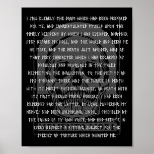 Poster Camisa Gótico Edgar Allan Poe Memento