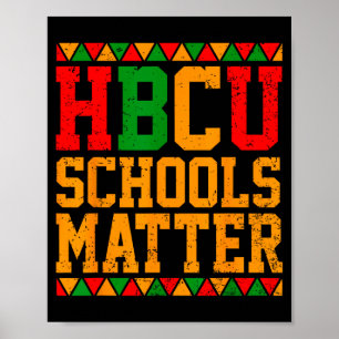 Poster Camisa Hbcu Escola Matéria Historicamente Negra