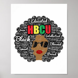 Poster Camisa Hbcu Ex-aluno da Faculdade Negra Histórica