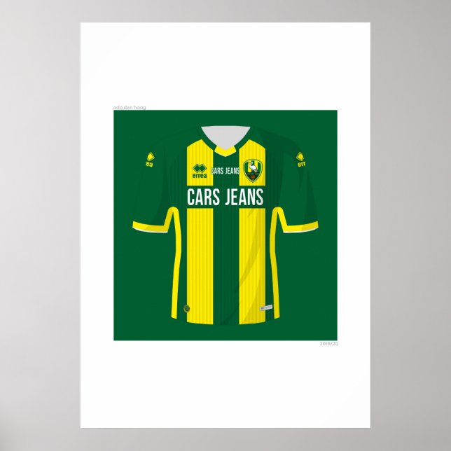 Poster Camisa Inicial ADO Den Haag 2019/20 (Frente)