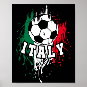 Poster Camisa Itália Futebol Italiano T Shirt