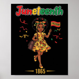 Poster Camisa Junenteeth Para Meninas Mulheres Adolescent
