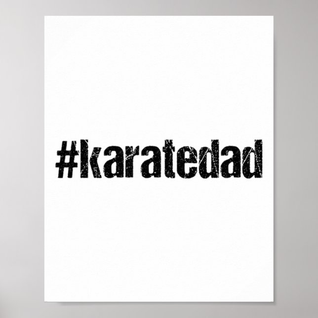 Poster Camisa Karatedad Pai Engraçado de Karatê  (Frente)
