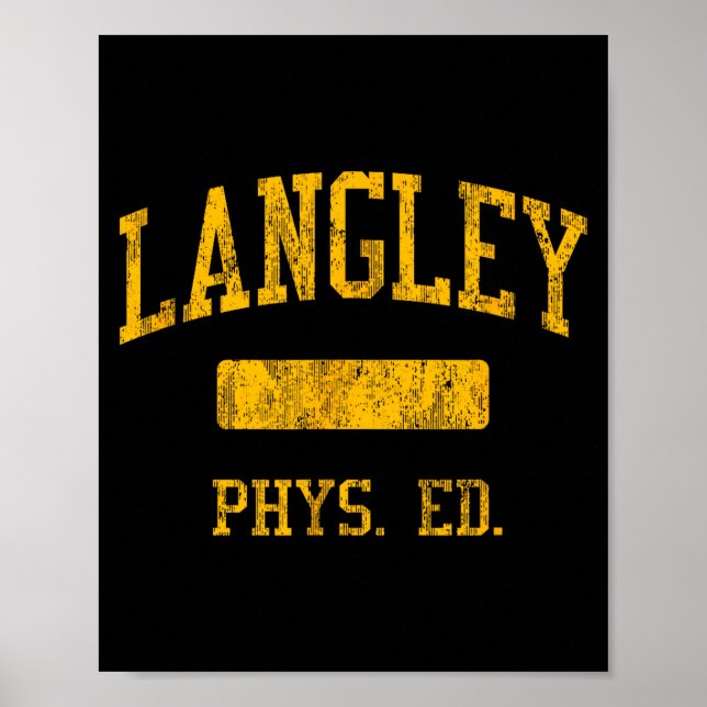 Poster Camisa Langley High School Hs Mclean (Frente)