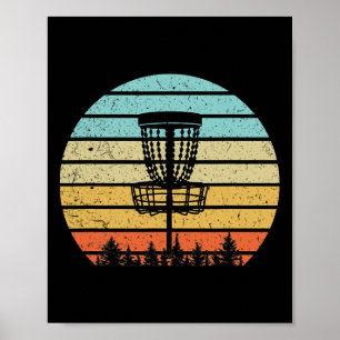 Poster Camisa Legal de Golfe de Disco Estilo Retrô Vintag