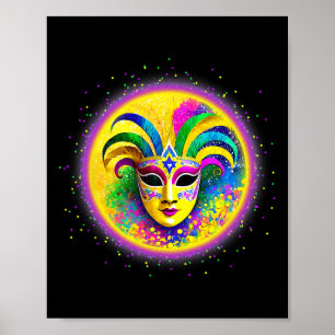 Poster Camisa Máscara Carnaval Camisa Fantasia Carnaval M