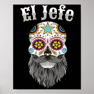 Poster Camisa Masculina El Jefe Homem Boss Mexicano Cavei