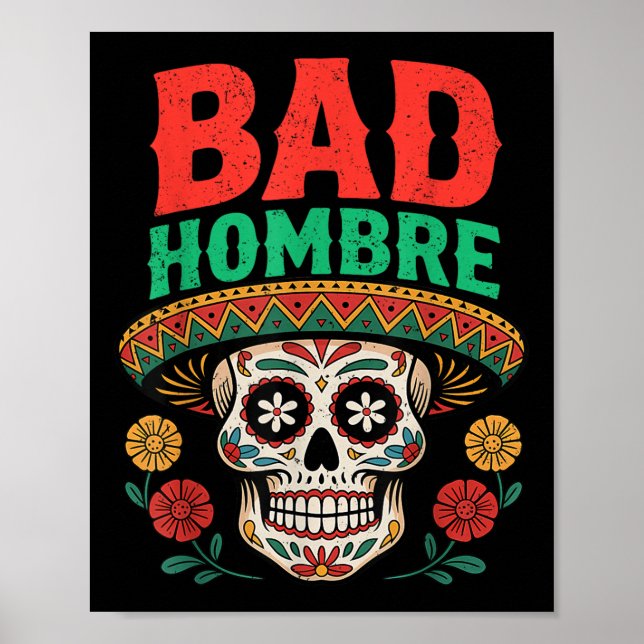 Poster Camisa Mexicana Engraçada Para Cinco De Mayo Dizen (Frente)