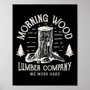Poster Camisa Morning-wood Empresa de Madeira Camping Eng