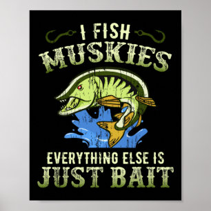 Poster Camisa Musky Fish Gift Idea Muskie