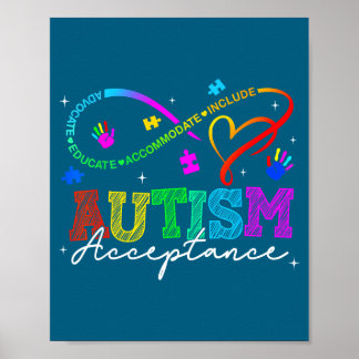 Poster Camisa Neurodiversidade Consciência do Autismo Arc