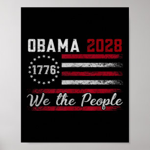 Poster Camisa Obama 2028 Obama Para Presidente 
