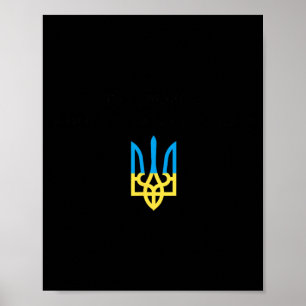Poster Camisa Paljanyzja Ucrânia Citação Ucraniana Bandei