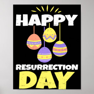 Poster Camisa Páscoa Jesus Feliz Dia de Ressurreição