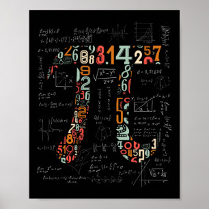 Poster Camisa Pi Números Pi Professores De Matemática 3.1