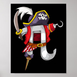 Poster Camisa Pirata Pi Legal Matemática Pi Sobe Engraçad