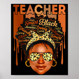 Poster Camisa Preto Professor Magia História Negra