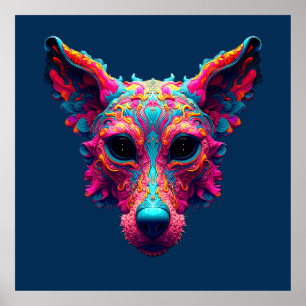 Poster Camisa Psychedelic Best Friend - Design de Cachorr