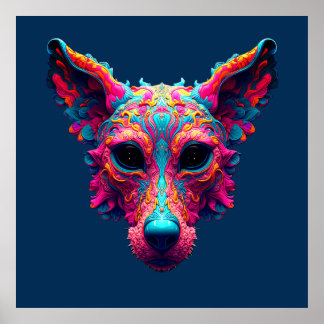 Poster Camisa Psychedelic Best Friend - Design de Cachorr