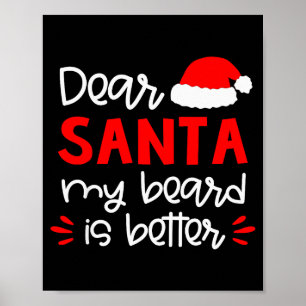 Poster Camisa Querido Papai Noel Roupa de Natal Divertida