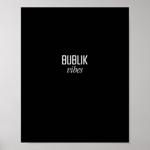 Poster Camisa russa Bublik para mulheres homens crianças