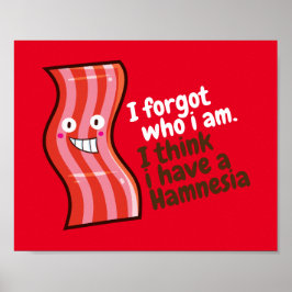 Poster Camisa T de Hamnésia Personalizável