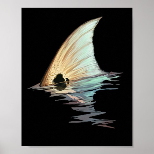 Poster Camisa Tailing Redfish Redfish Tail Red Drum Fish  (Frente)
