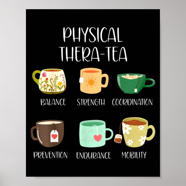 Poster Camisa Terapia Física Thera Tea Pt (Frente)