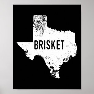 Poster Camisa Texas State Brisket Tx Amor Casa Bbq Desgas