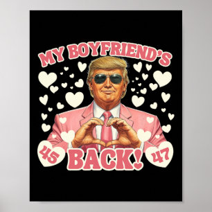 Poster Camisa Trump do Meu Namorado Ck Trump Rosa
