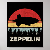 Camisa Vintage Retro Zeppelin Dirigible Aeróstato