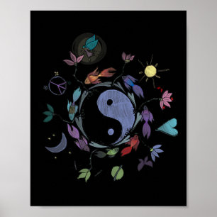 Poster Camisa Ying Yang, Design de Camiseta Tai Chi