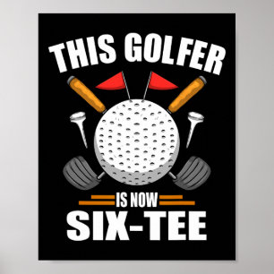 Poster Camisas De Golfe De Aniversário Para Golfistas De