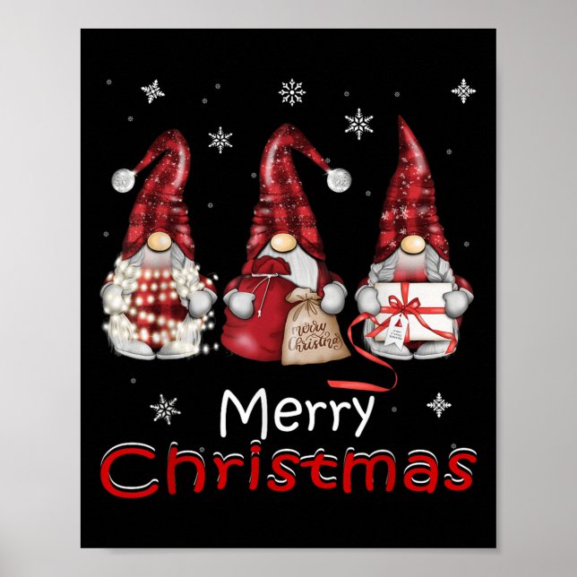 Poster Camisas de Natal da Família Gnomo 2024 (Frente)