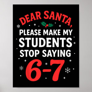 Poster Camisas de Natal engraçadas para professores de al