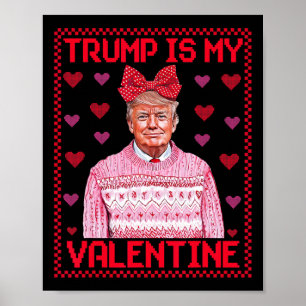 Poster Camisas de Natal Feias Trump é Meu Namorado Camisa