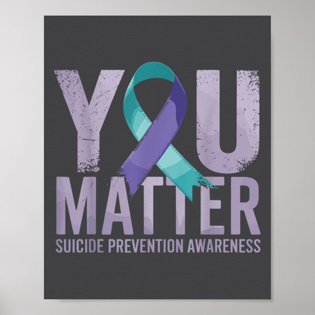 Poster Camisas de Prevenção de Suicídios Conscientização  (Frente)