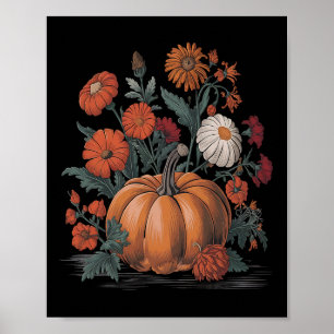 Poster Camisas De Queda Mulheres Vintage Pumpkin Autumn G