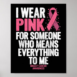 Poster Camisas de sensibilização do Cancer para o seio fa