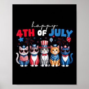 Poster Camisas engraçadas de gatos orgulhosos felizes 4 d