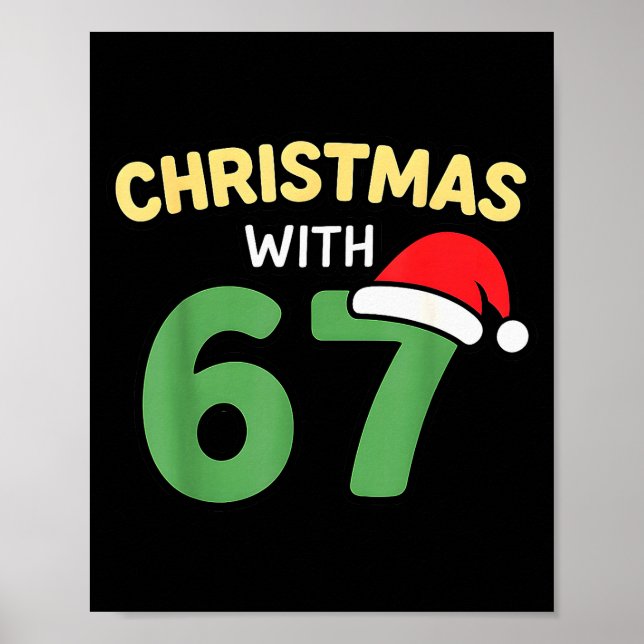 Poster Camisas engraçadas de Natal com 67 Meme Tendência  (Frente)